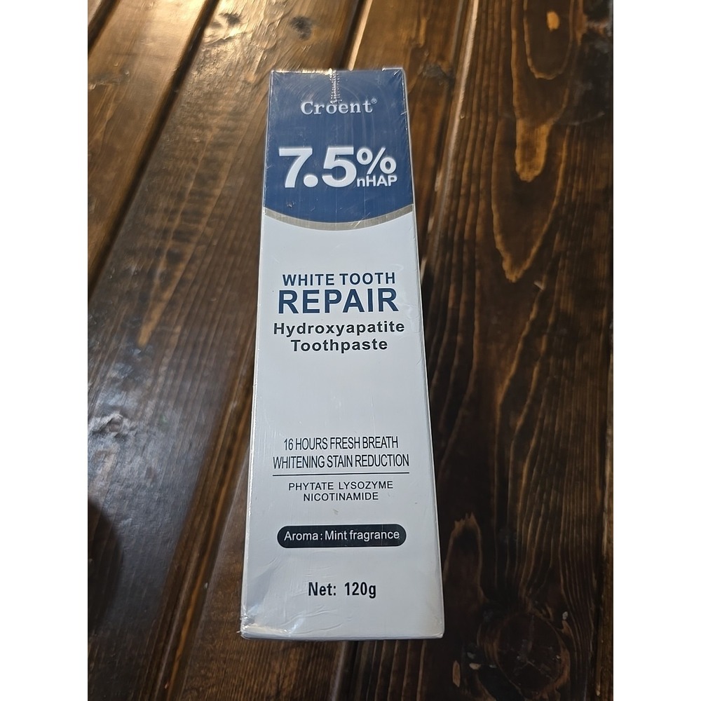 7.5% nHAP White Tooth Repair Hydroxyapatite Toothpaste - 2 PACK -‎ 120 g each
